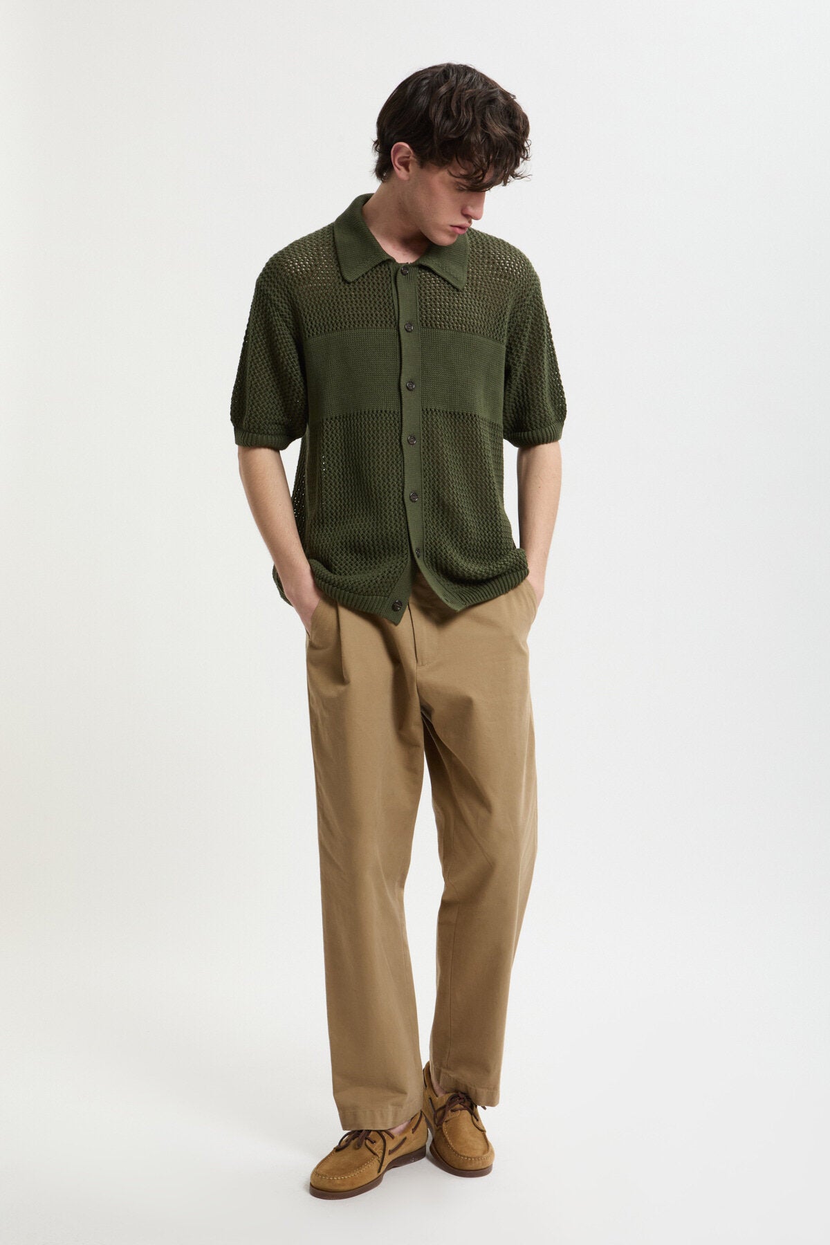 New Era Berretto Lungo In Maglia Uomo, Verde Fucile, Taglia Unica, Invernale Con Bandiera Ricamata