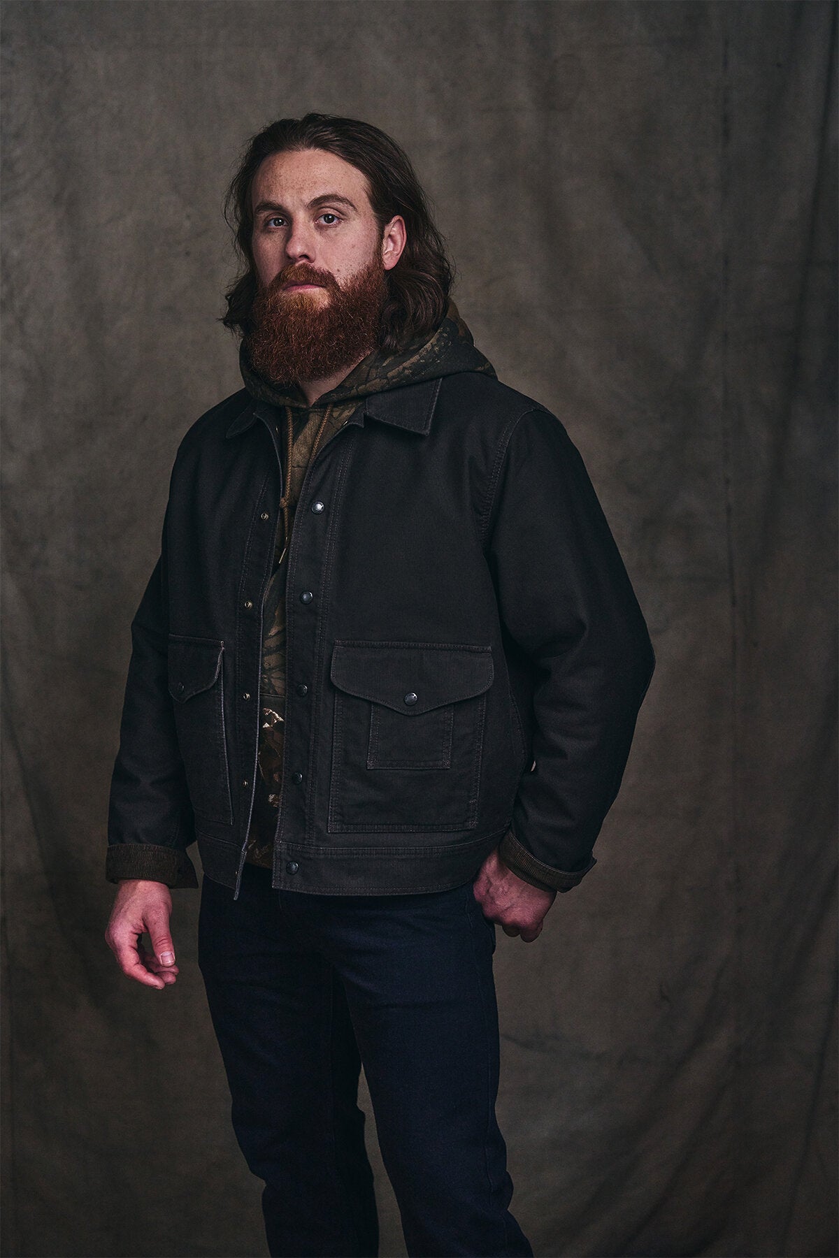Filson Man JUNGLE CLOTH WORK JACKET Cinder | Uomo | WP Store Filson Man JUNGLE CLOTH WORK JACKET Cinder | Uomo | WP Store