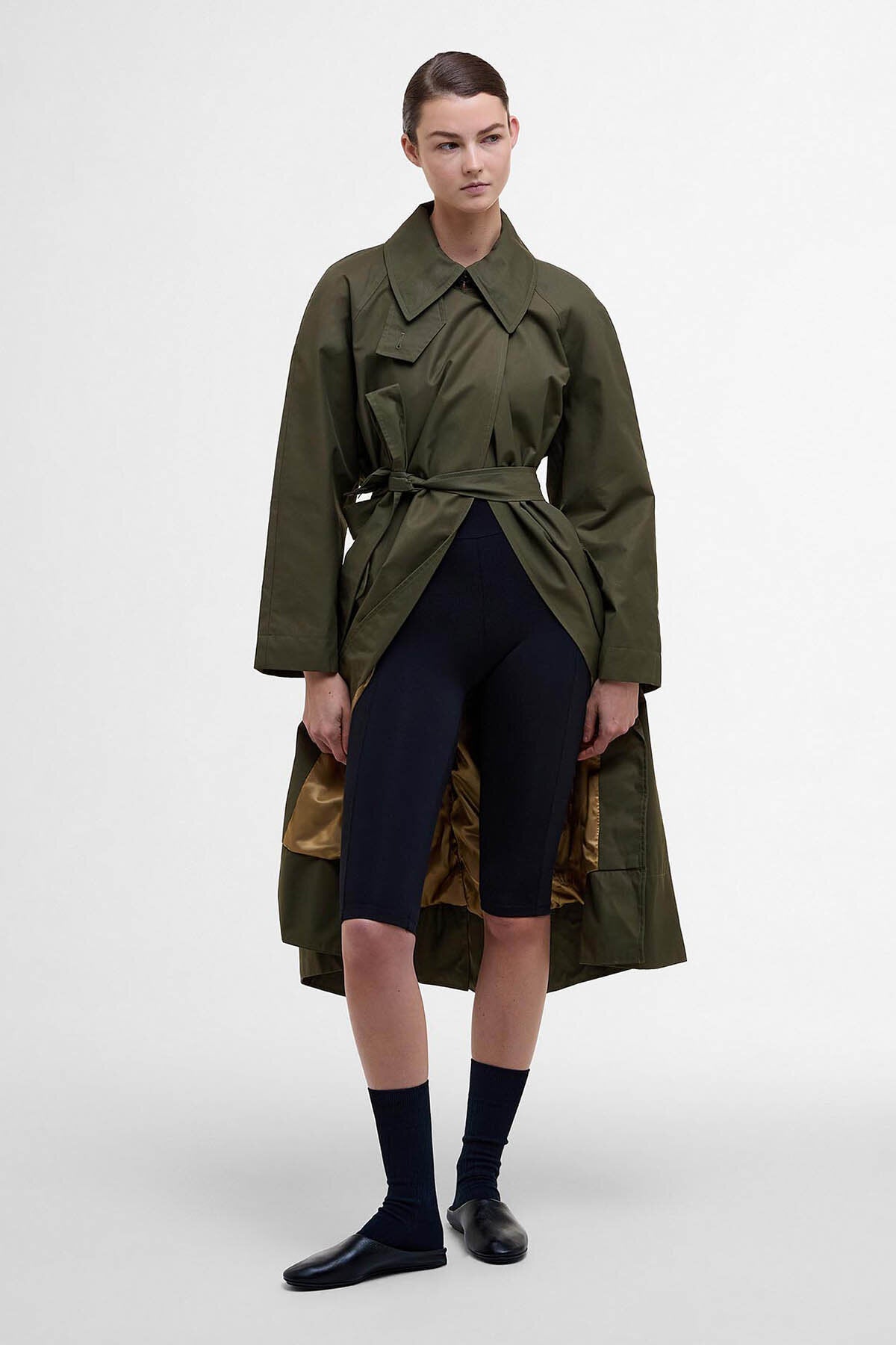 Barbour The Edit by Alexa Harley Showerproof Trench Coat Highland Barbour The Edit by Alexa Harley Showerproof Trench Coat Highland