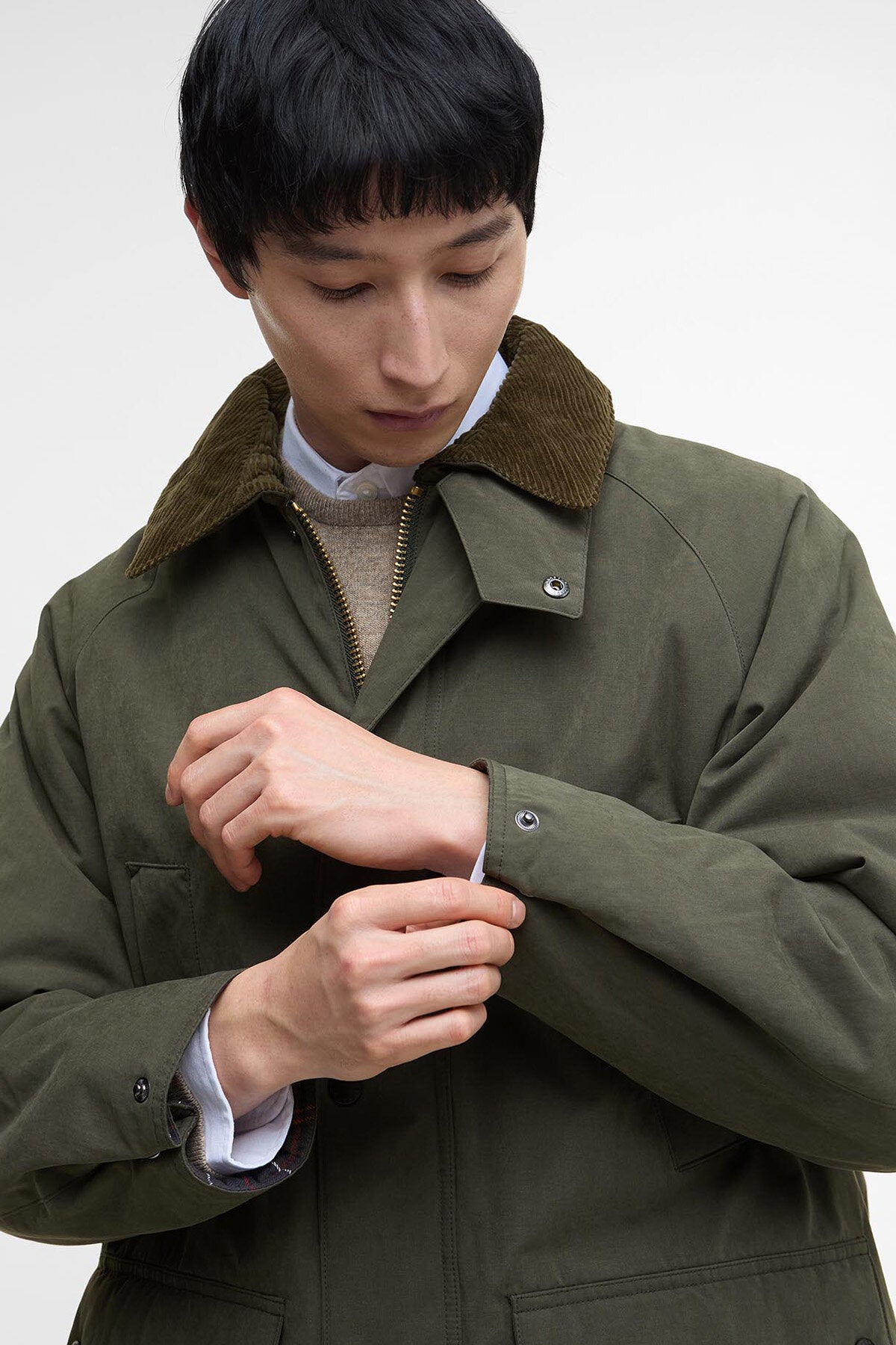 Barbour Oversized Bedale Padded Casual Jacket Olive by Barbour