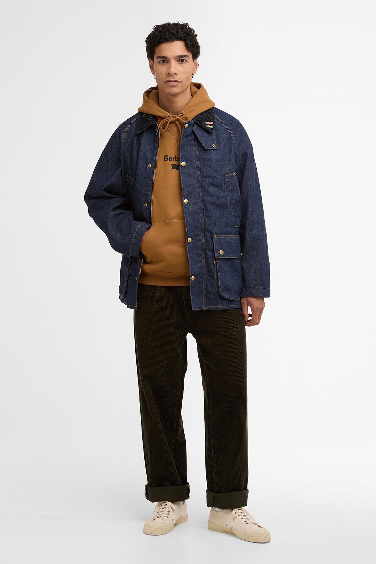 Barbour Giacca in denim Bedale oversize Barbour x Levi's Dark