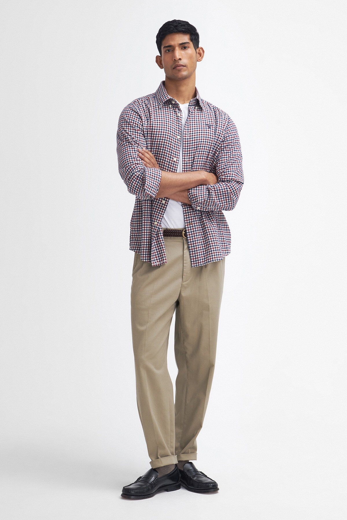 Camicia Uomo L.L.Bean In Camoscio Leggero - Taglia 2XL Grigio Antracite - Nuova Con Etichette