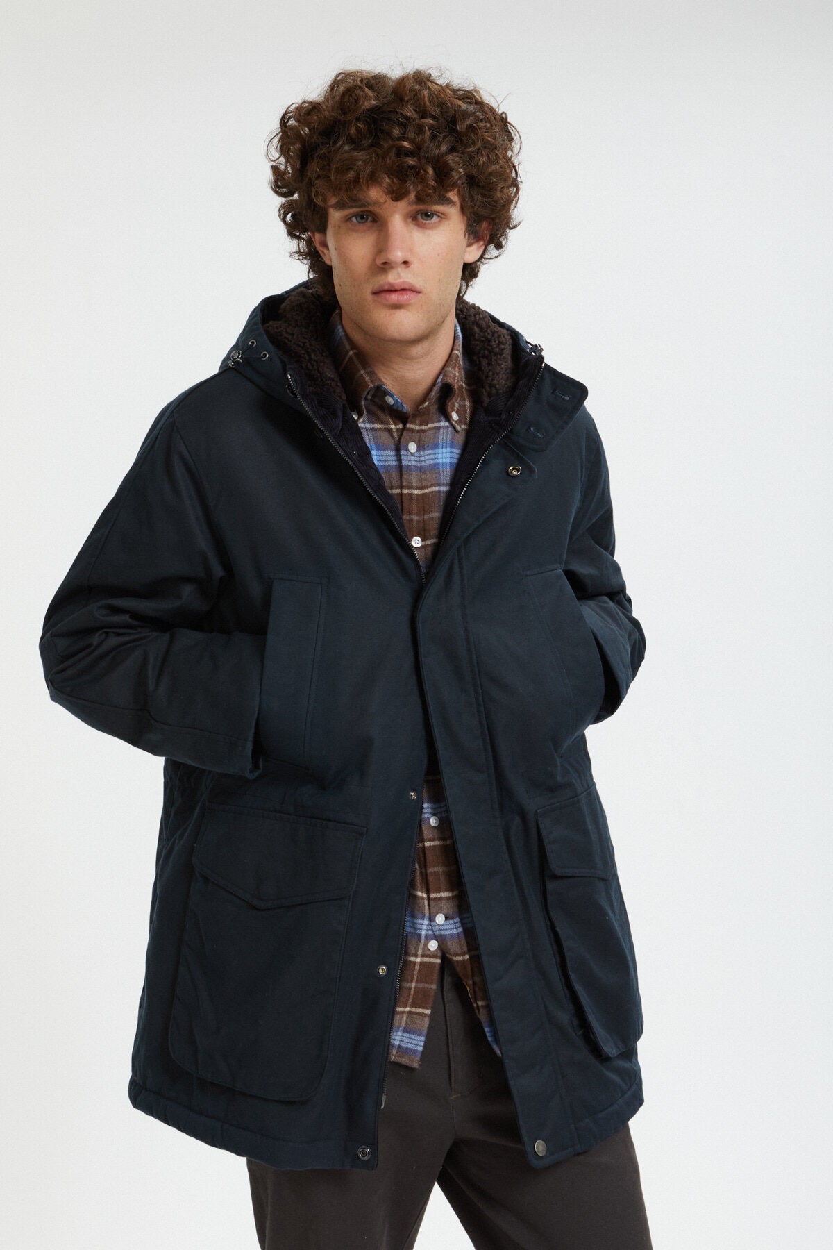 Baracuta parka -バラクータ　パーカー Baracuta Parka cerato Shooting Field Dark navy | Uomo | WP Store