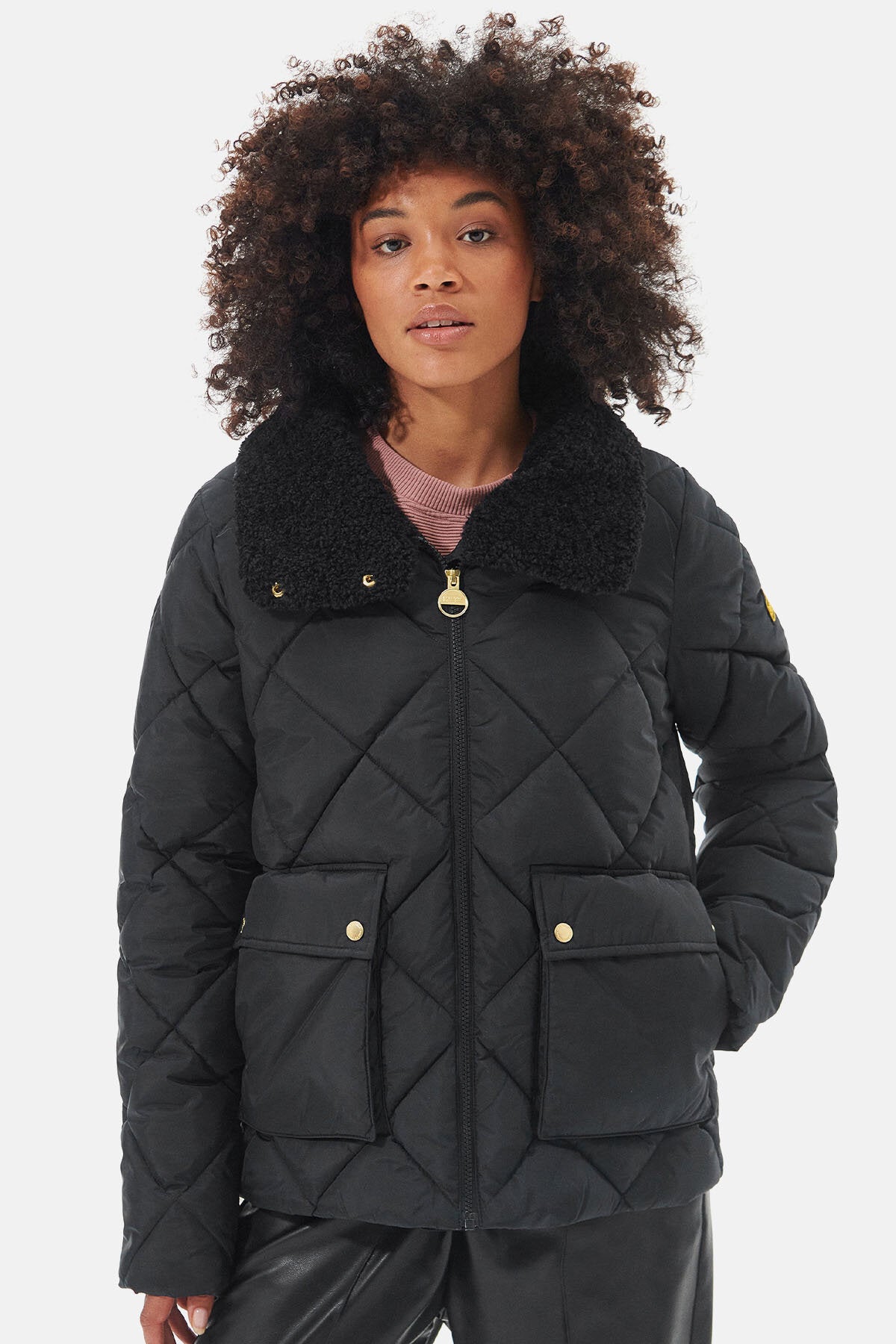 Barbour ladies black quilted jacket hotsell