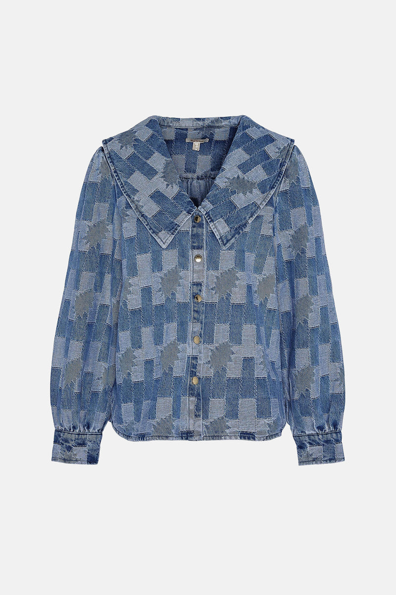 Camicia In Denim Bowhill Patchwork