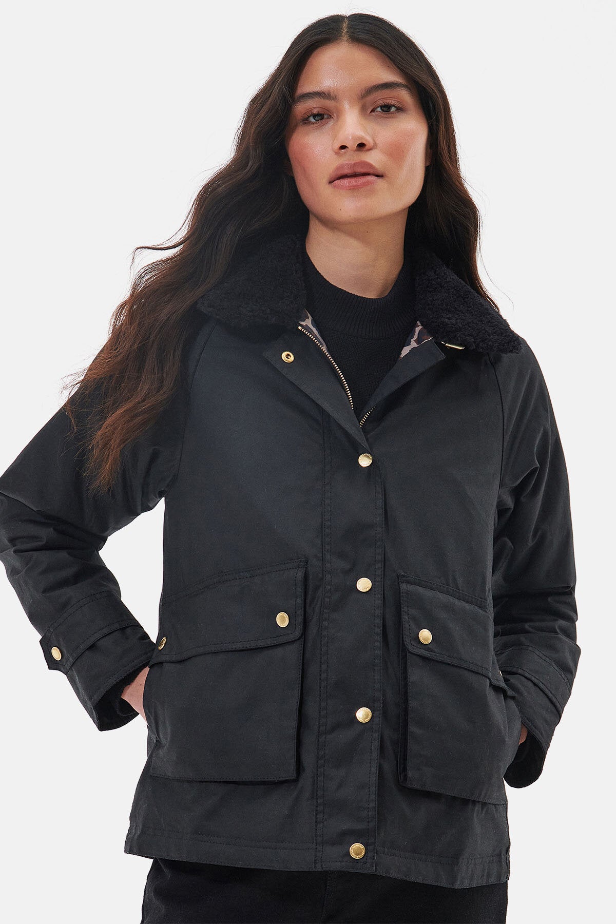 Barbour biker jacket ladies best sale