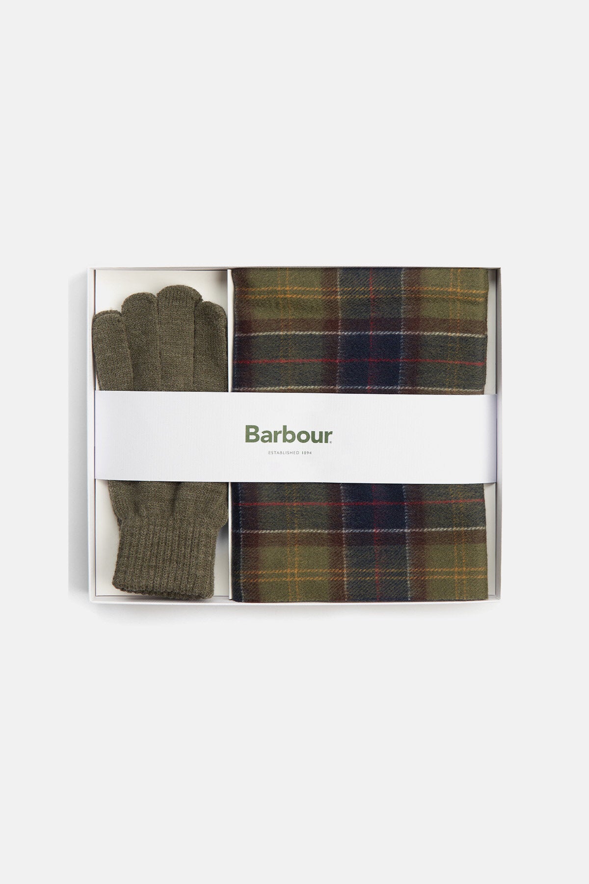 Barbour scarf and glove cheap gift box