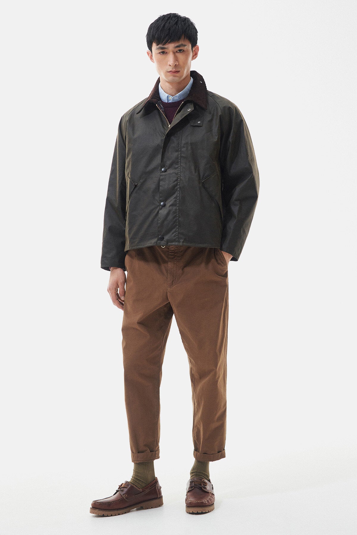 OS Transport Wax Jacket Olive by Barbour | Men | WP Store