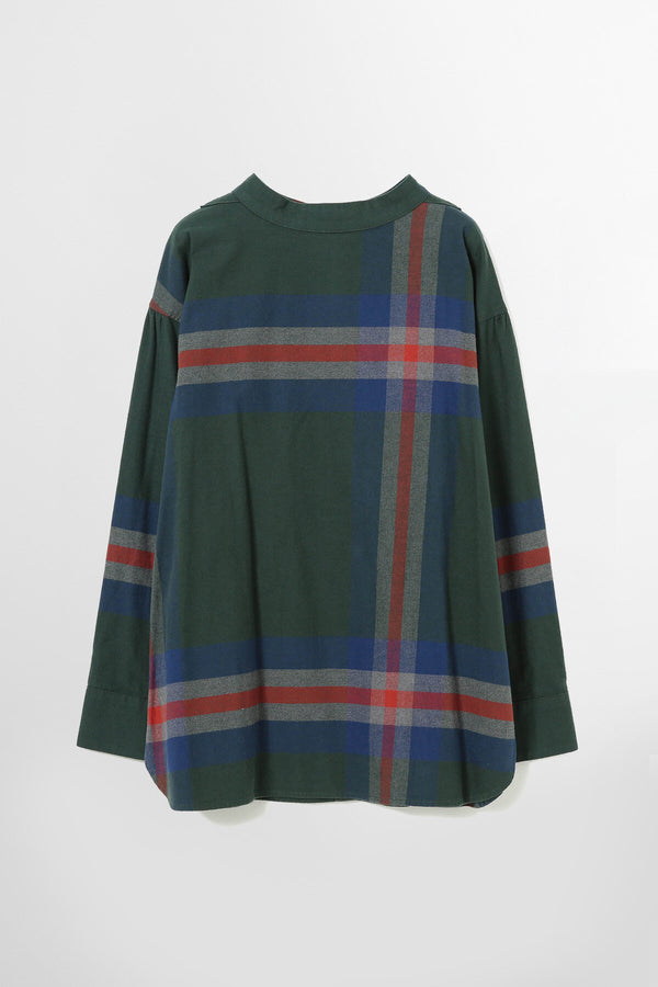 Big Tartan High Neck Shirt