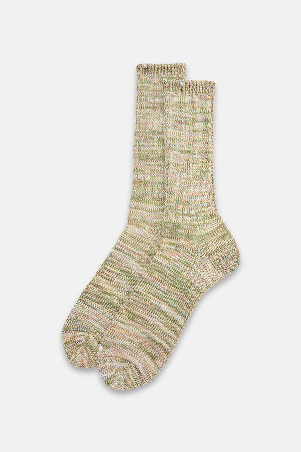 Multicolored ribbed socks