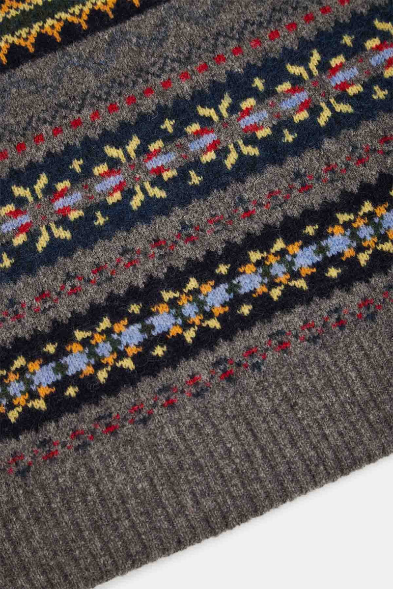 Fair Isle Pattern Knit Vest