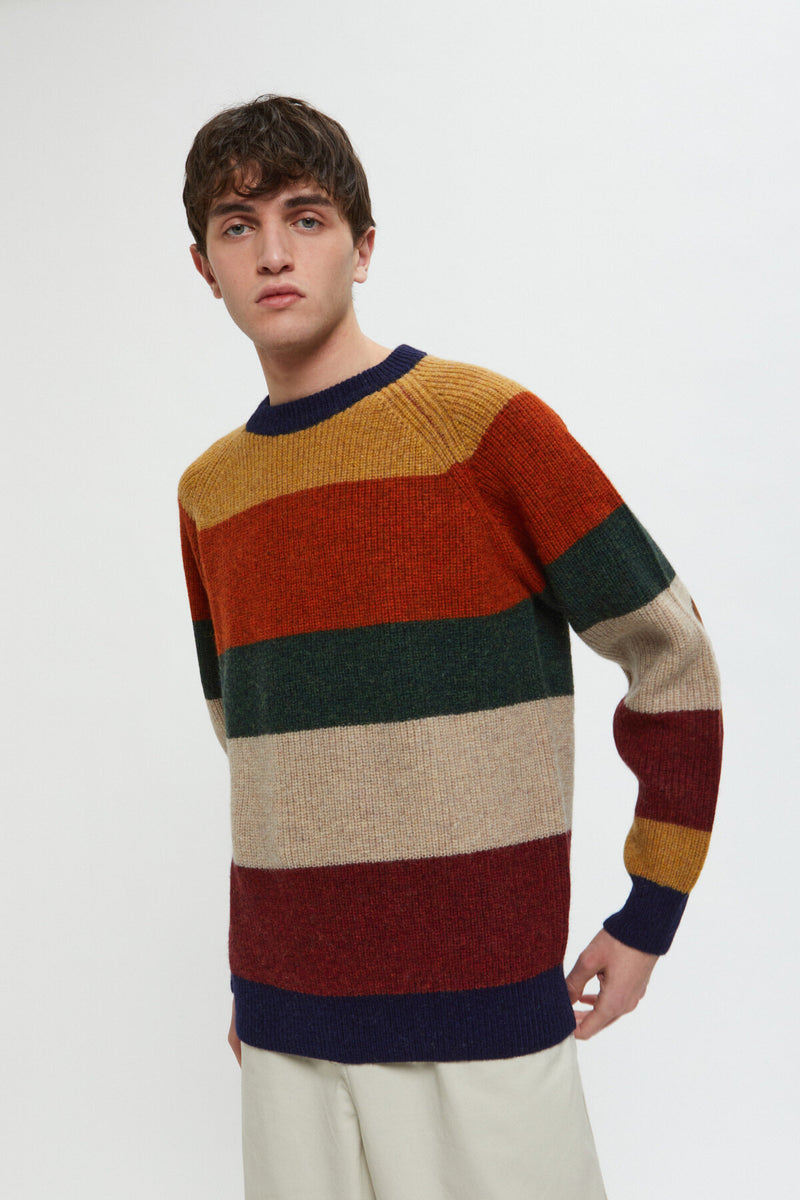 Maglione a righe