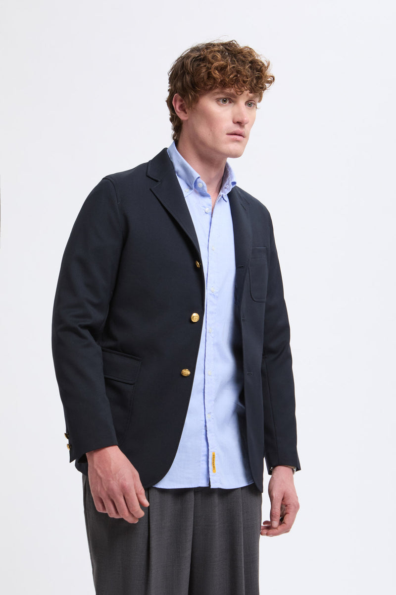 3B Blazer Combat Wool Navy by Beamsplus | Men | WP Store
