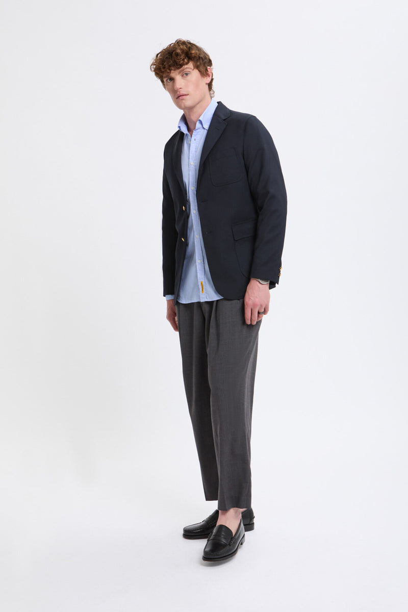 3B Blazer Combat Wool Navy by Beamsplus | Men | WP Store