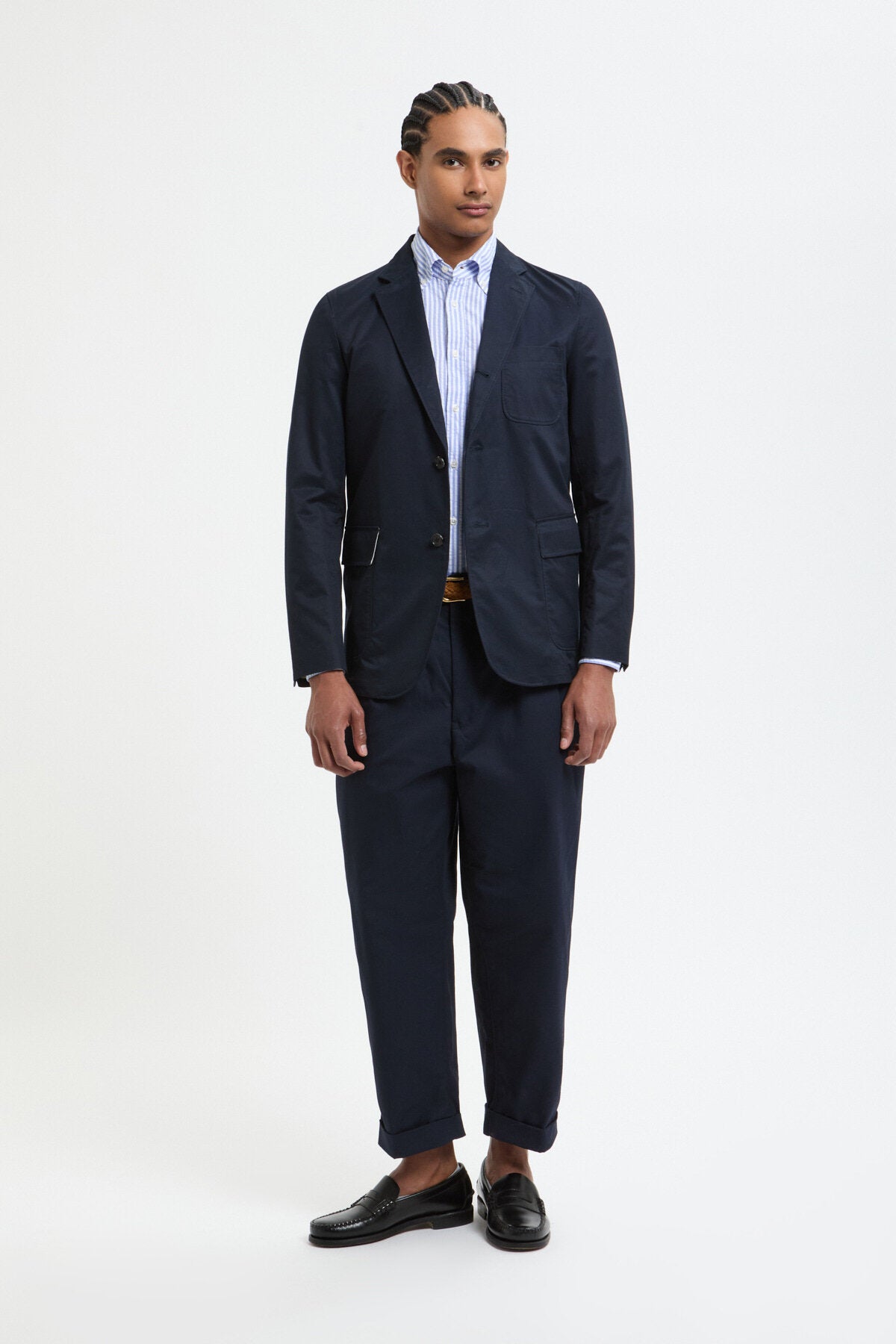 Blue 3b Beamsplus Giacca 3B 80/3 in Twill Navy | Uomo | WP Store