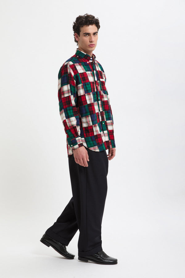 Pantaloni Relax con pieghe effetto “Laundry Wash”