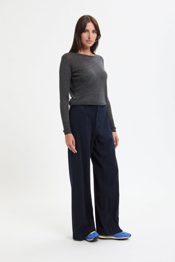 Maglione con scollo rotondo