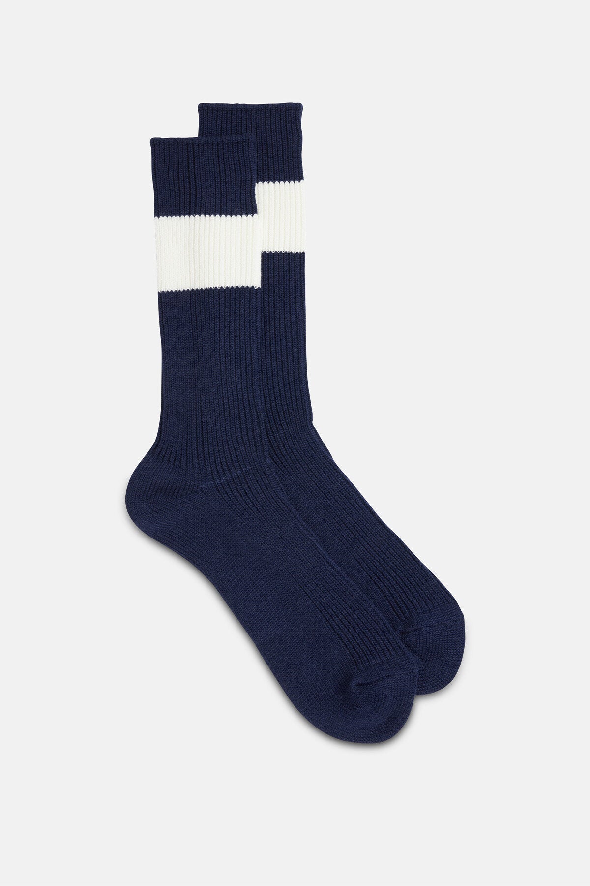 Calzini CHUP Indian Yell Denim Blu - Fatti A Mano In Giappone - Taglia M Media