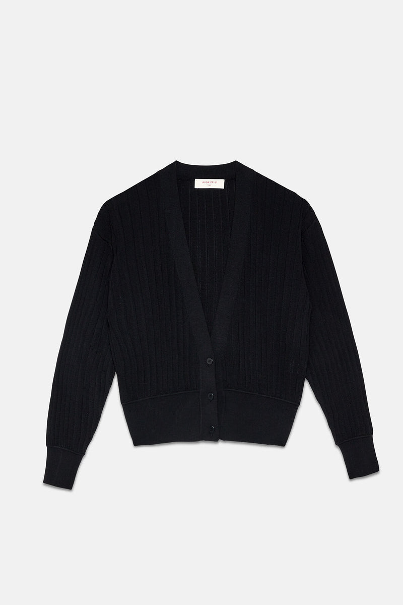 Pleated Cardigan