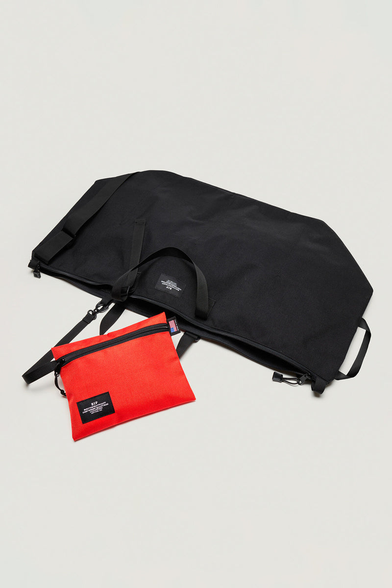 Borsa da Viaggio Grande Duffle in Canvas di Nylon Nero