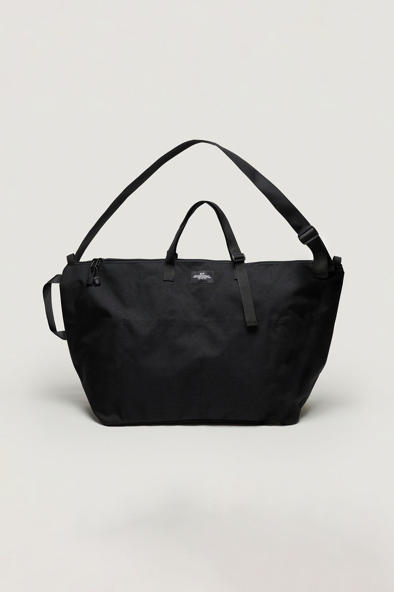 Borsa da Viaggio Grande Duffle in Canvas di Nylon Nero