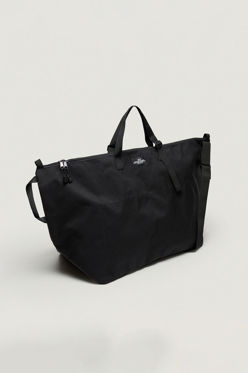 Borsa da Viaggio Grande Duffle in Canvas di Nylon Nero