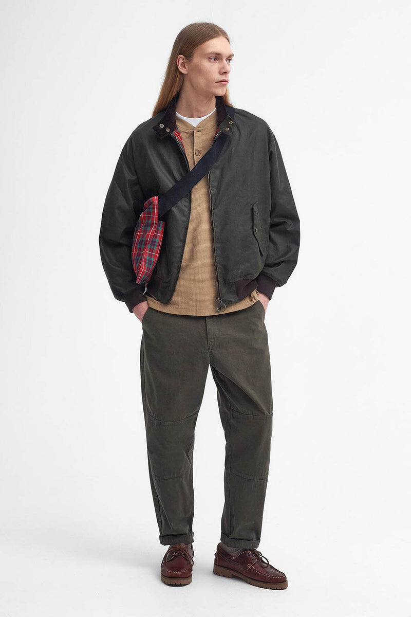 Barbour x Baracuta MA-1 Waxed Harrington Jacket