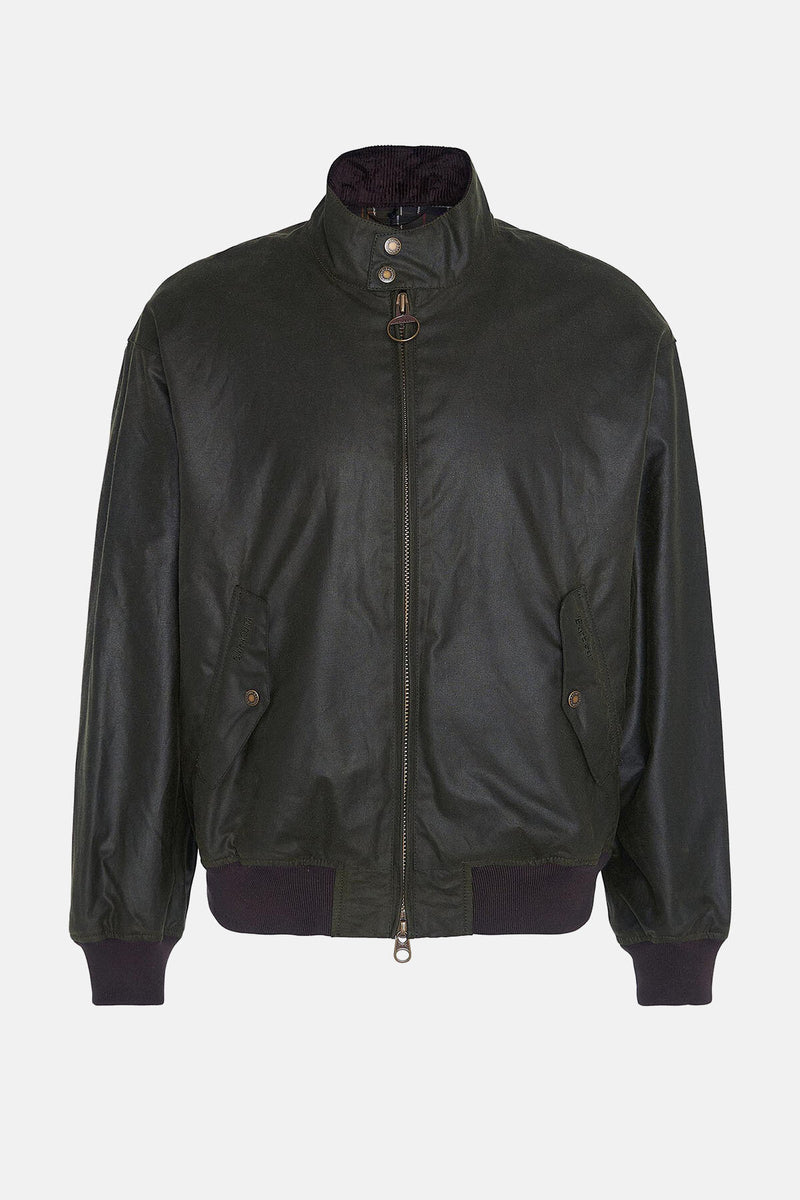 Barbour x Baracuta MA-1 Waxed Harrington Jacket