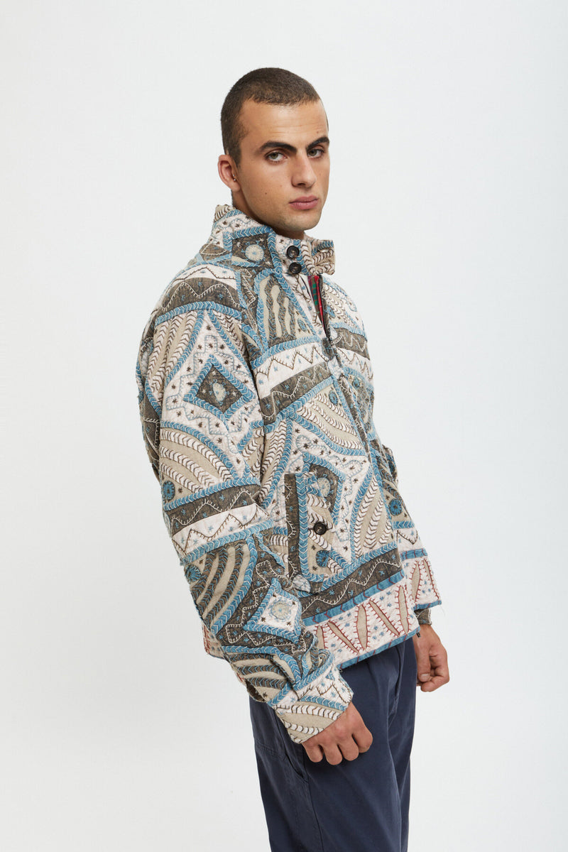 Giacca G4 patchwork Kartik Research x Baracuta