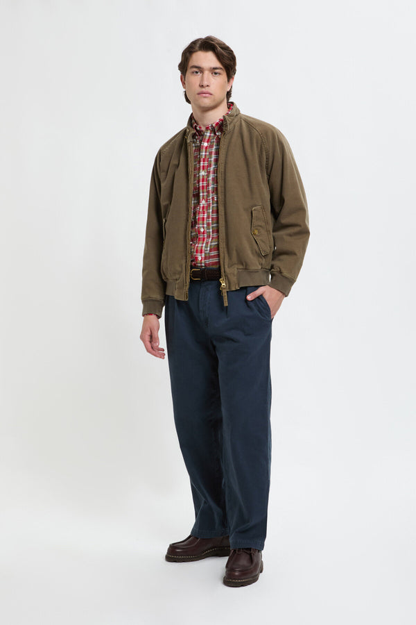 Giacca imbottita G9 in tela tinta in capo