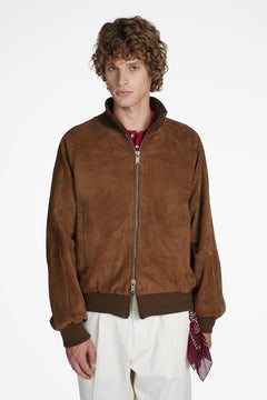 Rugged Suede Track Jacket