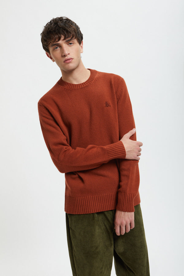 Maglione girocollo in lana merino