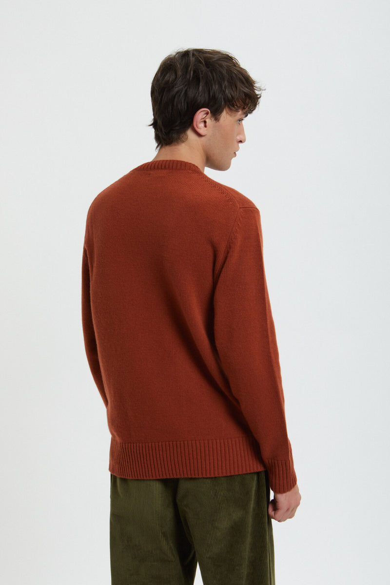 Maglione girocollo in lana merino