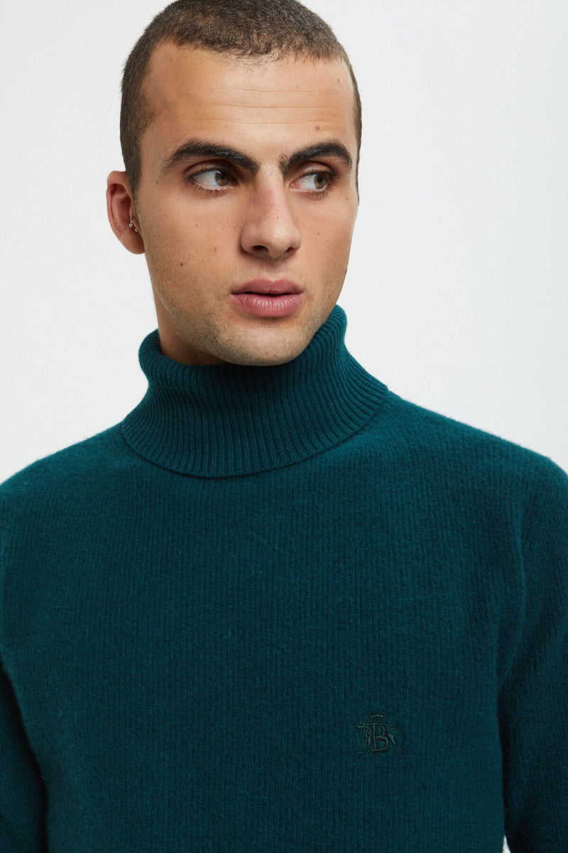 Maglione a collo alto in cashmere