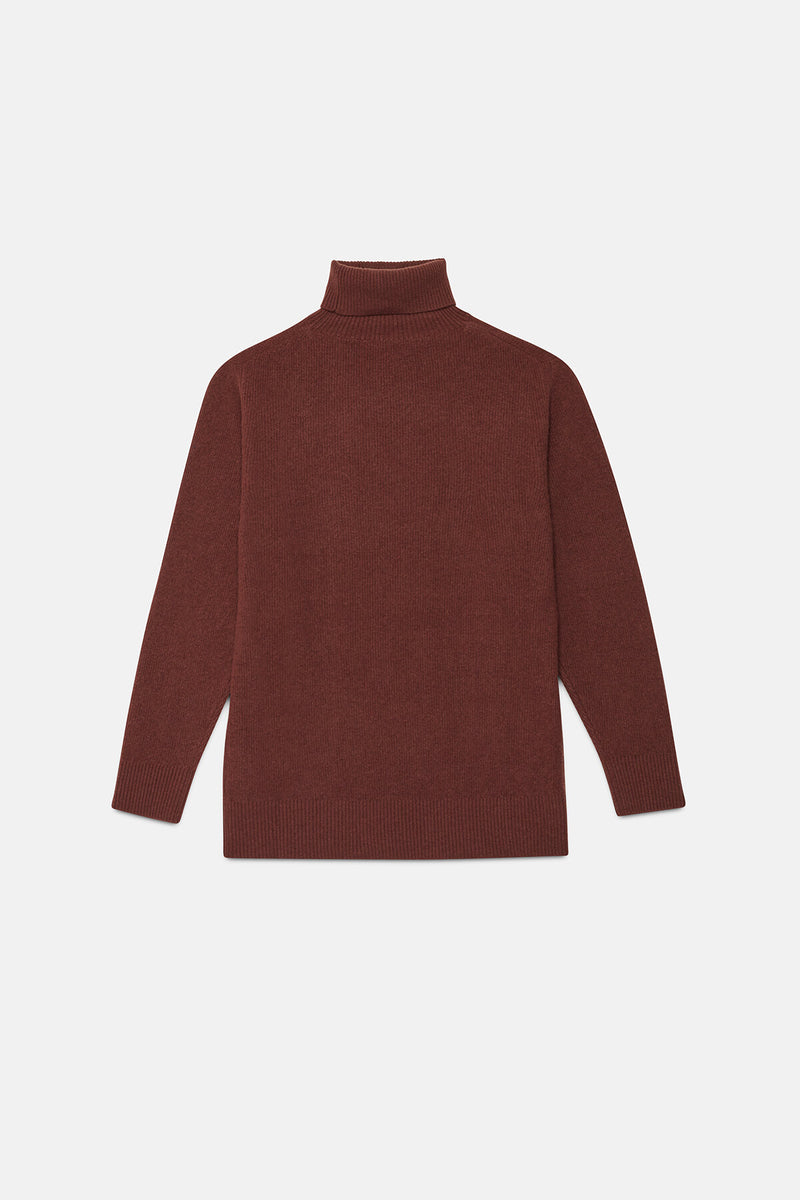 Maglione a collo alto in cashmere