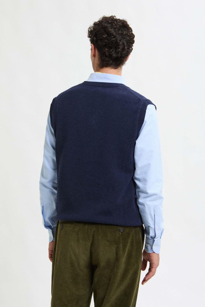 GILET IN LANA SHETLAND