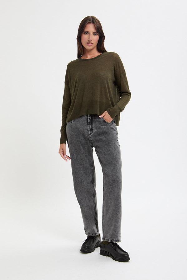 Maglione a scollo rotondo