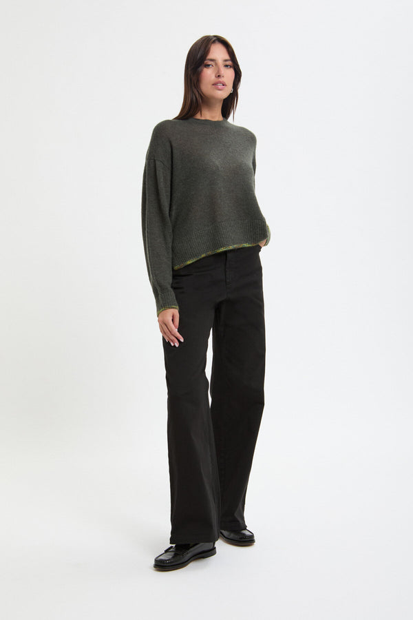 Maglione a scollo rotondo