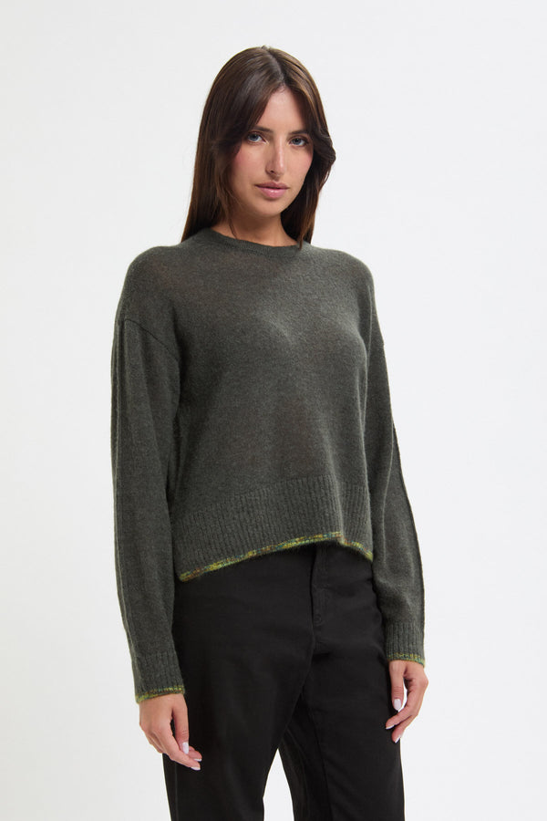 Maglione a scollo rotondo