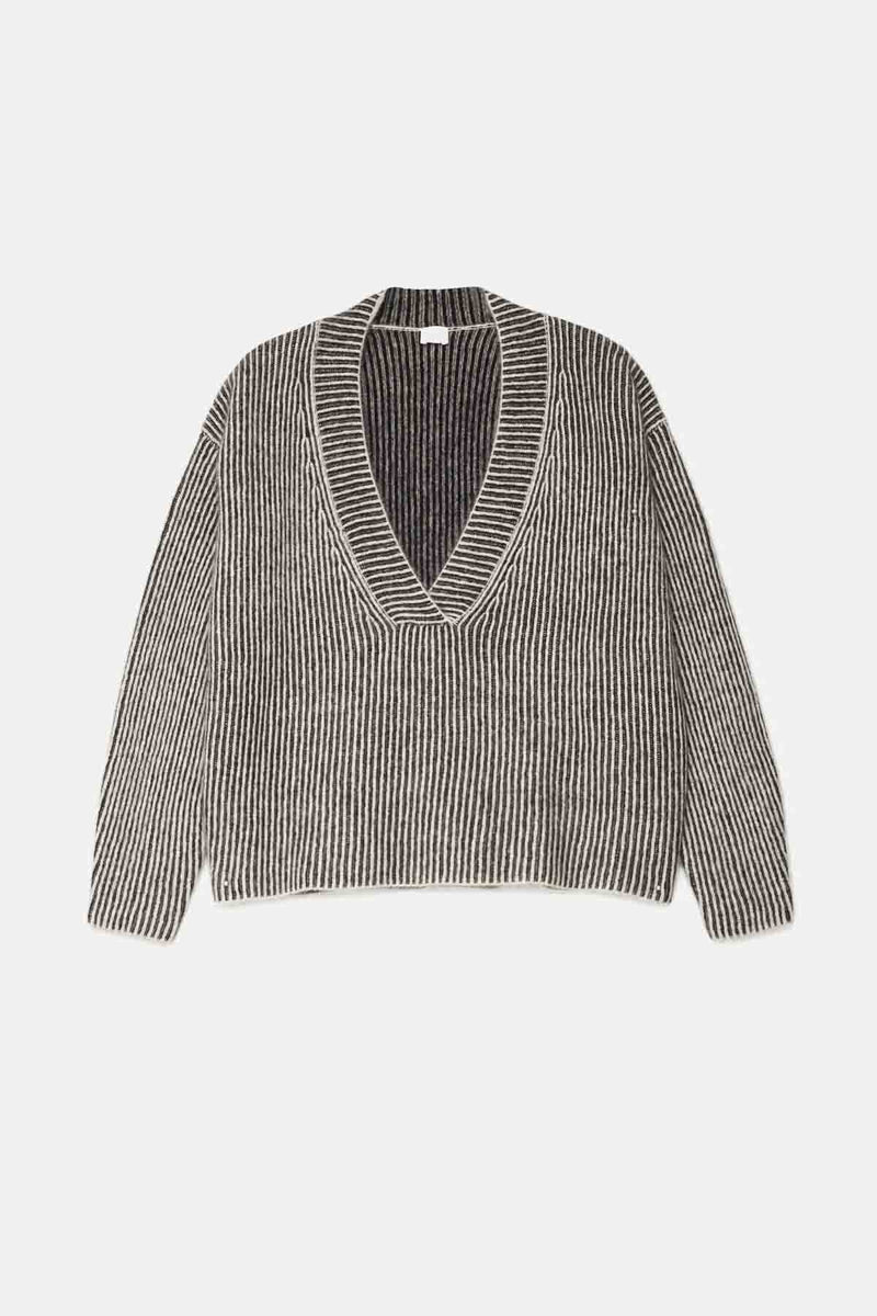 Maglione con scollo a V