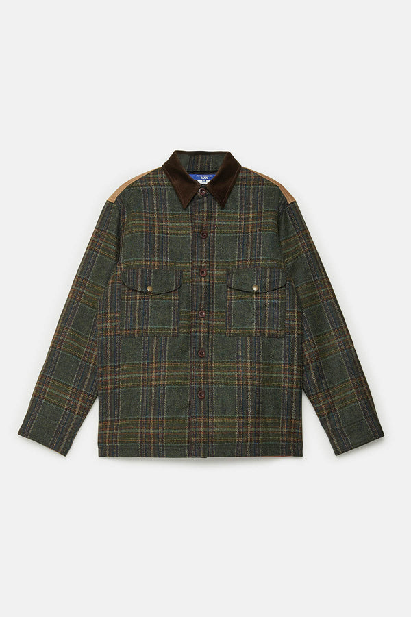 FILSON X JUNYA WATANABE WOOL-LEATHER SHIRT