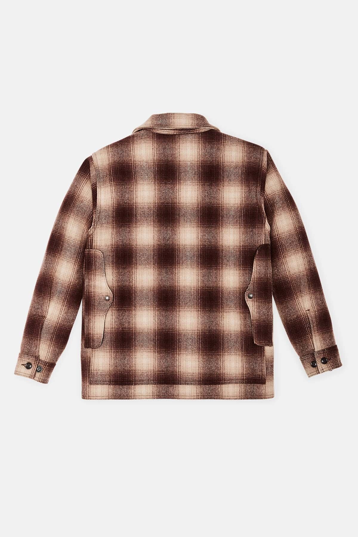 Filson Man MACKINAW WOOL CRUISER JACKET Brown tan omb | Uomo
