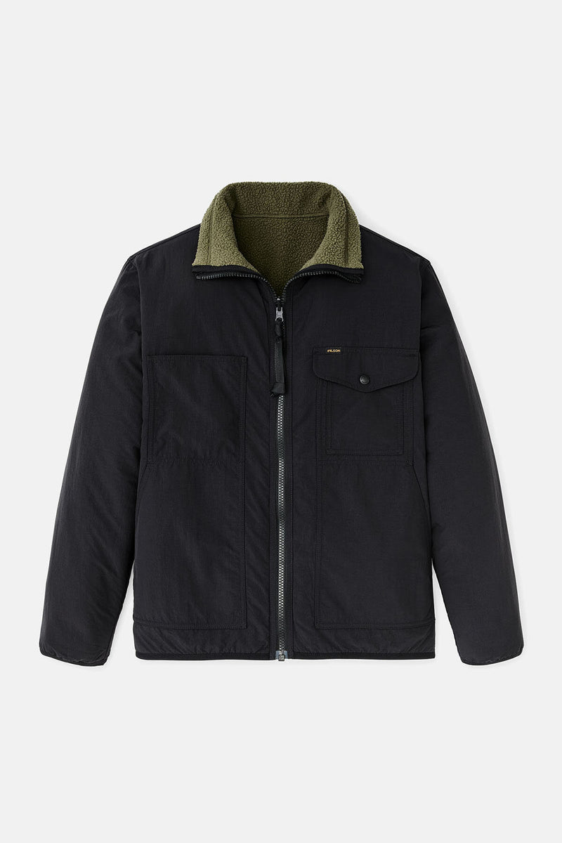 REVERSIBLE PILE FLEECE JACKET