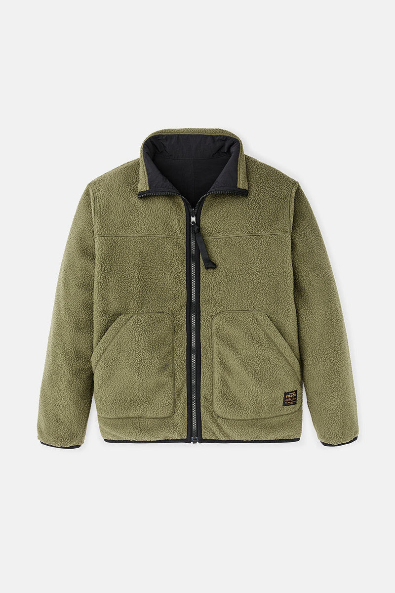 REVERSIBLE PILE FLEECE JACKET