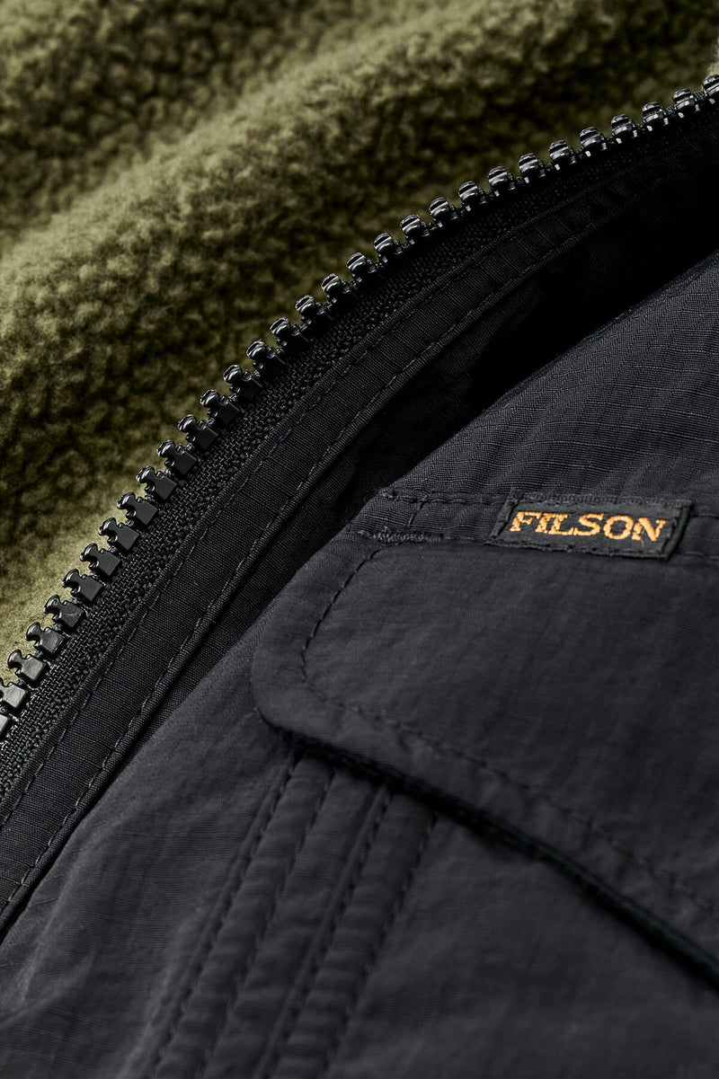 REVERSIBLE PILE FLEECE JACKET