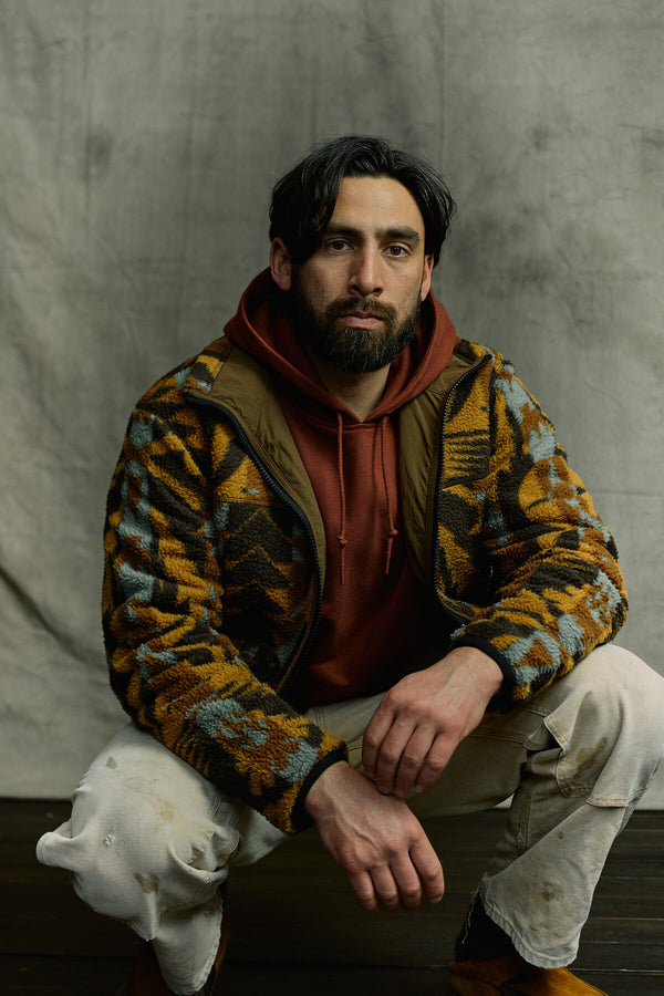 REVERSIBLE PILE FLEECE JACKET