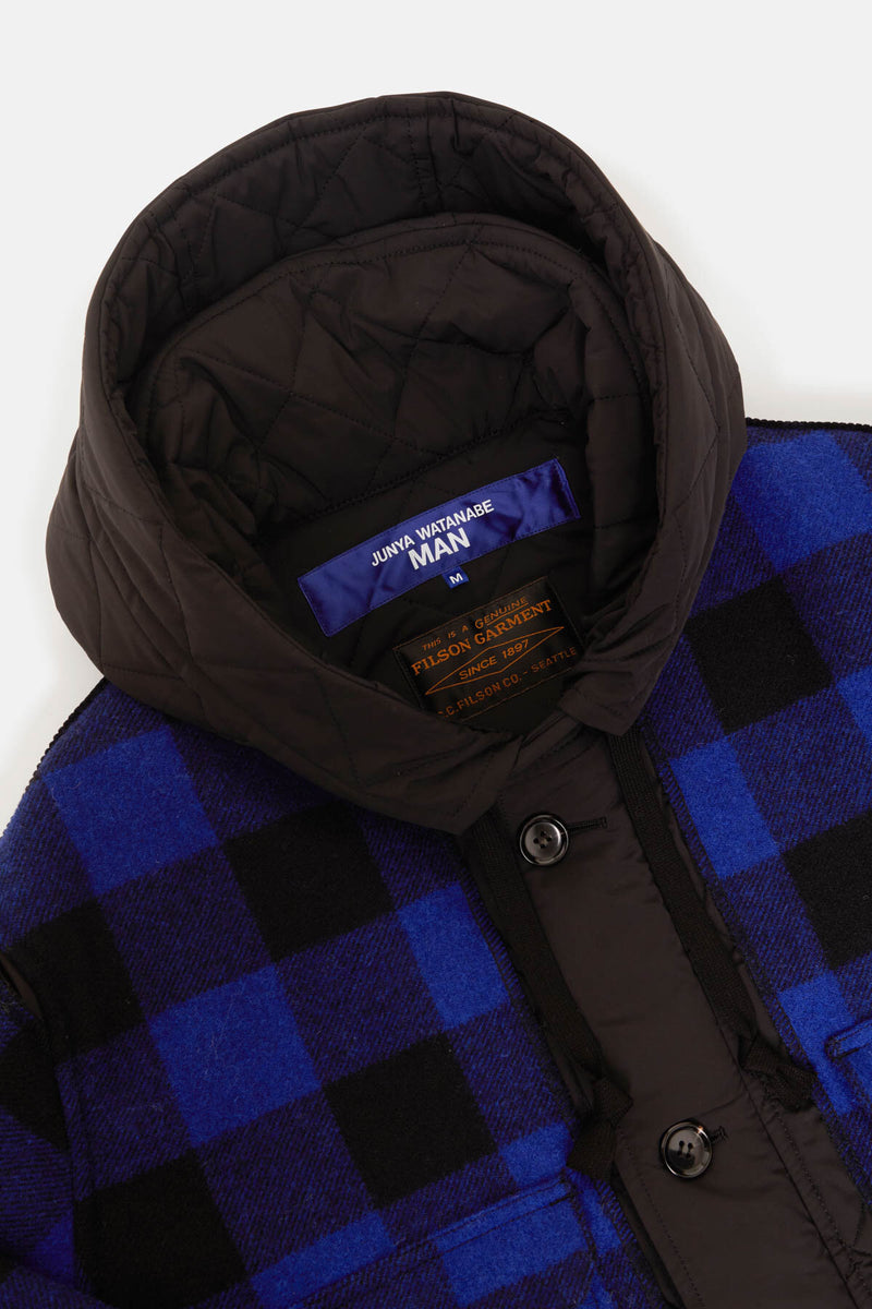 GIACCA IMBOTTITA IN LANA A QUADRI FILSON X JUNYA WATANABE