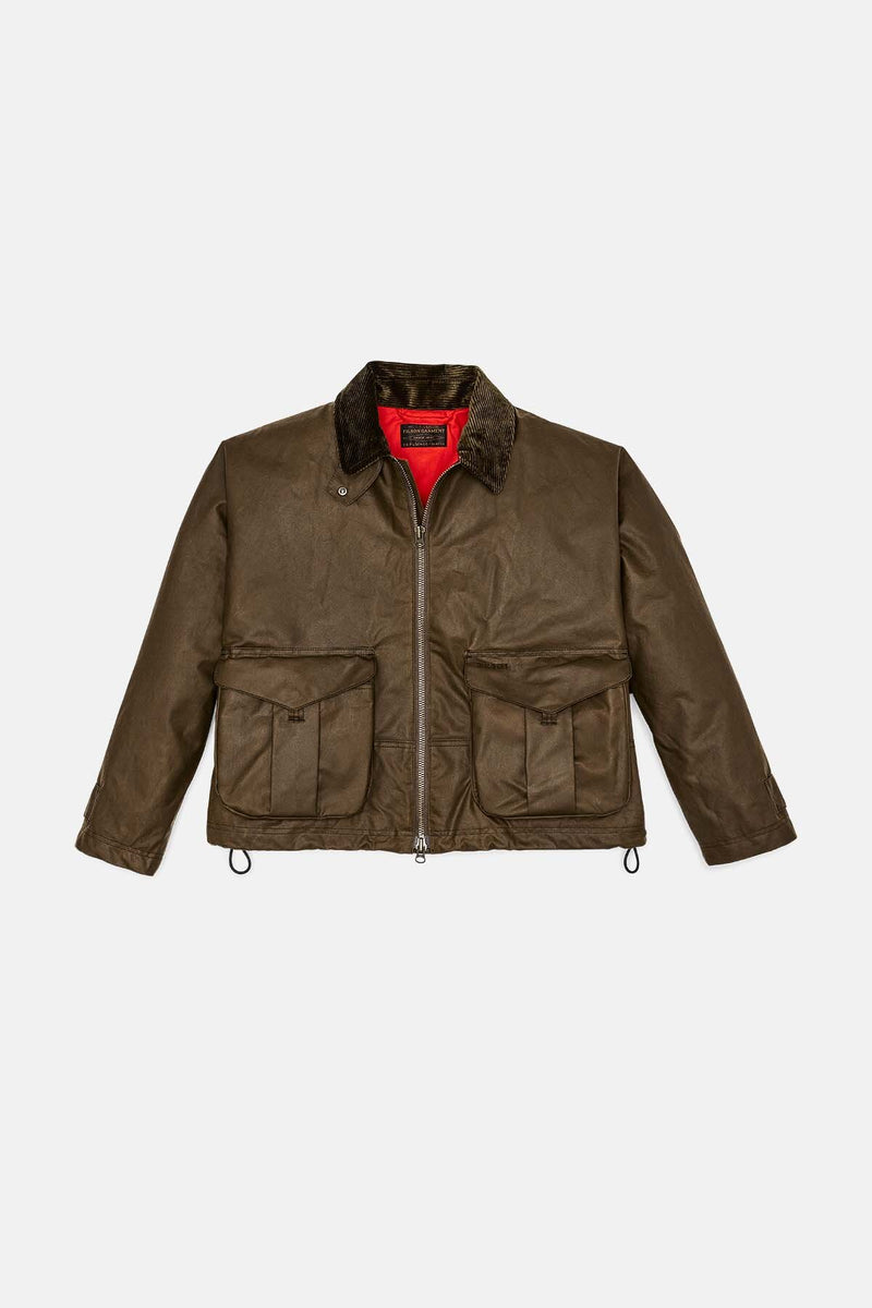 WOMEN'S SHELTER CLOTH SHORT WORK JACKET Dark tan by Filson Woman