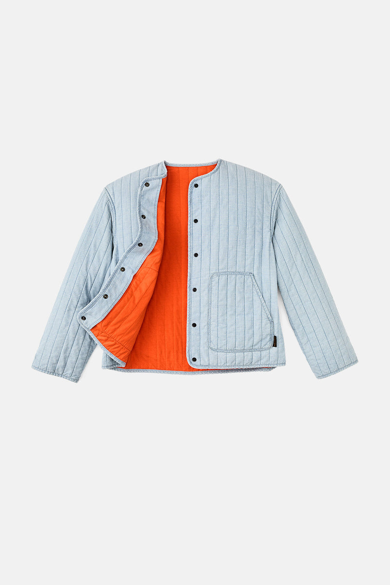 WOMEN’S CHAMBRAY QUILTED JACKET