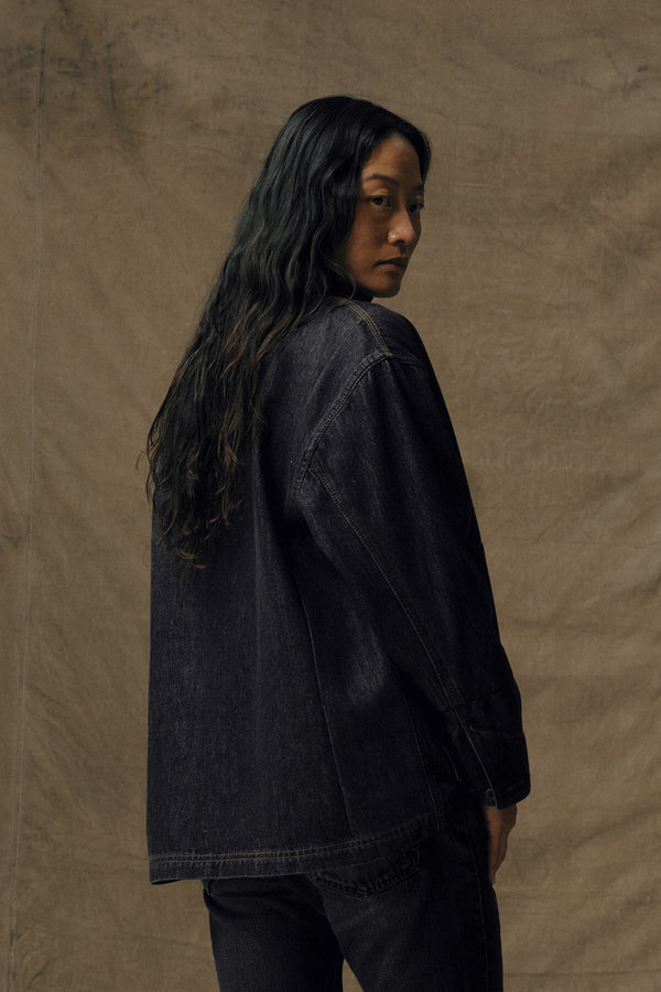 GIACCA DA CAMPAGNA IN DENIM DA DONNA